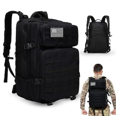 GeoEcosHS®️ Mochila Militar 45L Resistente y Versátil | Mochila Táctica Ideal Para Deportes como Gym o Aire Libre