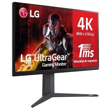 LG 32GR93U-B - Monitor Gaming Ultragear, 32", Pantalla IPS: (3840x2160px), 16:9, NVIDIA G-Sync, AMD FreeSync Premium, Hexagon Lighting, Negro