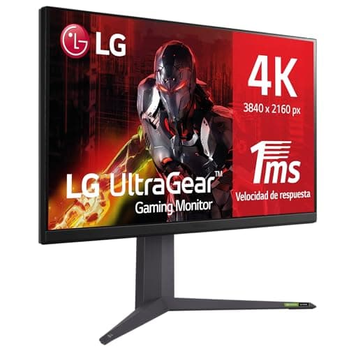 LG 32GR93U-B - Monitor Gaming Ultragear, 32", Pantalla IPS: (3840x2160px), 16:9, NVIDIA G-Sync, AMD FreeSync Premium, Hexagon Lighting, Negro