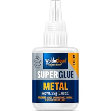 Superglue extra fuerte para metal 25g - impermeable, resistente al calor y con cierre de aguja