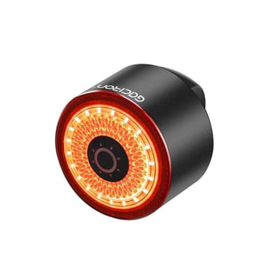 luz Trasera Bicicleta Gacirón LOOP-100, luz Bicicleta Trasera con Sensor de Freno,100lm Alto Brillo, luz Bicicleta de aleación de Aluminio con instalación magnética,luz Trasera Bicicleta Potente led