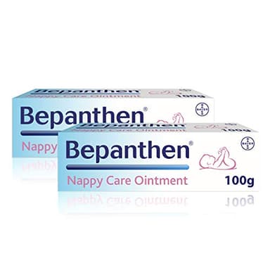 Pomada Bepanthen para el cuidado de la piel al llevar pañales, 200 g (2 x 100 g)