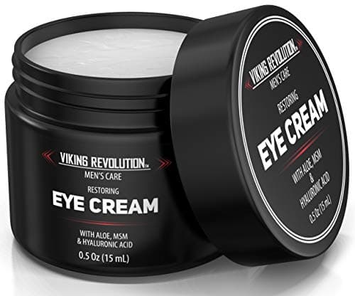 Viking Revolution Crema Antiojeras Hombre - Crema para los Ojos Anti-Envejecimiento, Tratamiento de Ojeras - Crema Hidratante Natural para Hombres - Crema Antiojeras y Patas de Gallo