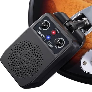 LEKATO Amplificador de Guitarra portátil,Mini Amplificador de Guitarra eléctrica enchufable,Combo de Amplificador Guitarra Recargable con Bluetooth,múltiples Efectos Clean Overdrive Dstortion Reverb