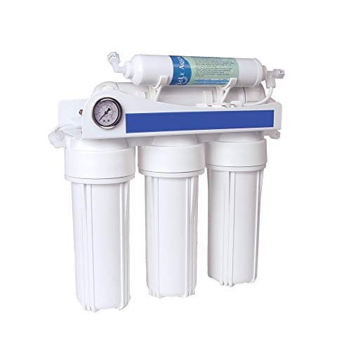 EUR-50 Equipo de Osmosis Inversa de 5 Etapas para uso doméstico. Incluye filtro, membrana y postfiltro. Obtenga agua de mineralización débil y con un ultra bajo rechazo. Bbagua.