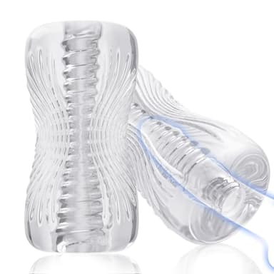 Masturbádores Masculino Real Juguetes Sexuales Pareja - Juguetes Eróticos Masturbador para Hombres Sexuale de Silicona Sex Toys para Sexo Juguete Adultos con 3D Vagina, Anal Coños de Bolsillo