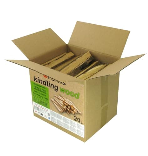 Feniks Leña de 20 litros (aprox. 5 – 6 kg) – Madera seca para chimenea y barbacoa (longitud 25 cm aprox.)