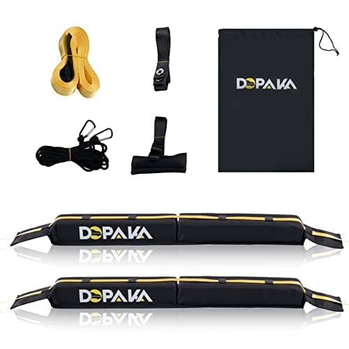 Barra de Techo Flexible Universal Porta-Bagages para Kayak Windsurf Sup Canoa Snowboard Ahorro de Espacio para portabujes fácil de Instalar