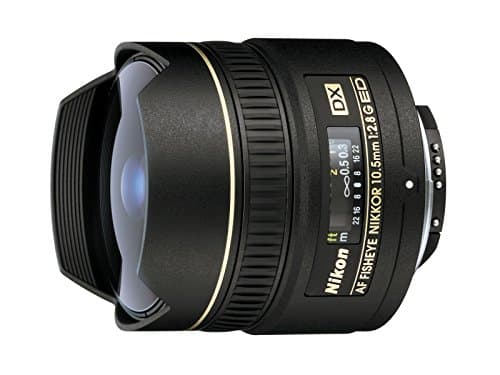 Nikon JAA629DA - Objetivo Gran Angular para Nikon (Distancia Focal Fija 10.5 mm, Apertura f/2.8), Negro