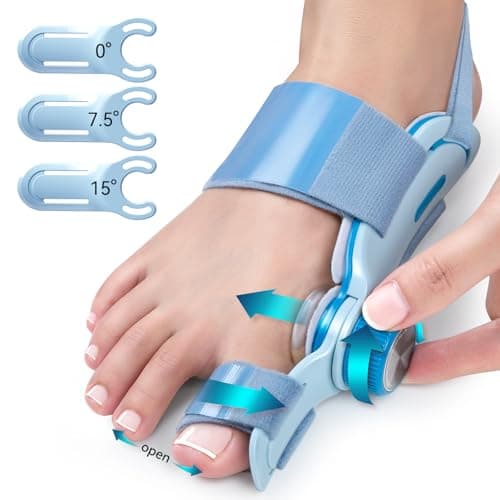 Tech Love Corrector De Juanetes,Enderezador Del Dedo Gordo Del Pie, Férula Para Juanetes, Corrector De Dedos En Martillo Para El Alivio De Juanetes Unisex Azul
