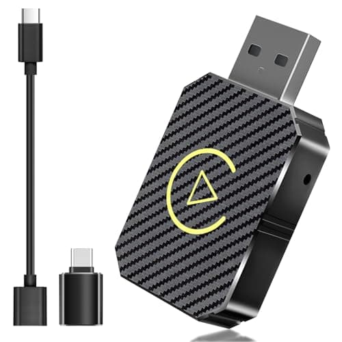 Adaptador Carplay Inalámbrico,para Convertir CarPlay con Cable en Inalámbrico,Convierte Adaptador Carplay con Cable a Inalámbrico para Control Inalámbrico Plug & Play Carplay Compatible iOS 10+