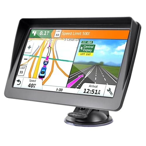 TKMARS Navegador GPS para Coche y Camion, Pantalla Táctil de 7 Pulgadas, con Actualizaciones de Mapas de Europa para Toda la Vida con con Guía de Voz