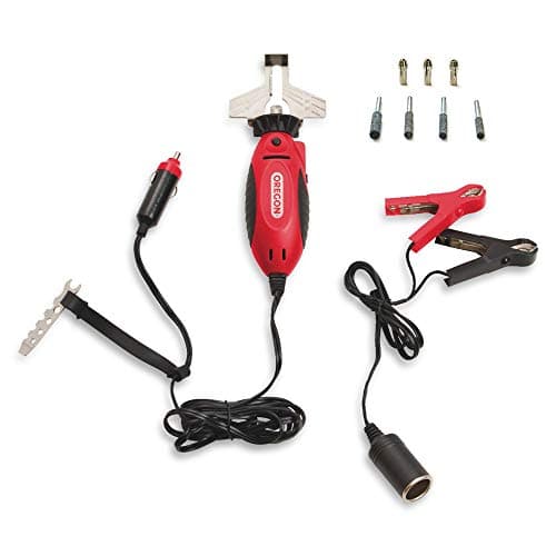 Oregon Afilador de Cadena de Motosierras Eléctrico Sure Sharp 12V, Herramienta para Mantenimiento de Motosierras 585015