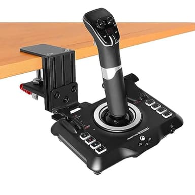 HTLAKIKJ Soporte de escritorio para joystick Flight Sim: compatible con el joystick Logitech Extreme 3D Pro y el joystick Turtle Beach VelocityOne para Xbox y Windows-Soporte de metal duradero