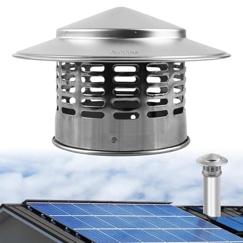 Tapa De Chimenea,110mm Caperuza Salida Humos Sombrerete,Caperuza Salida Humos Conducto,Sombrero De Chimenea Para Chimeneas,Universales Y Duraderos,Tubos De Estufas,Chimeneas