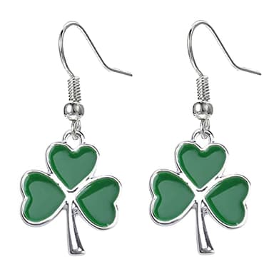 Charm Buddy Shamrock - Pendientes con nudo celta Triskelion con bolsa de regalo, joyería irlandesa