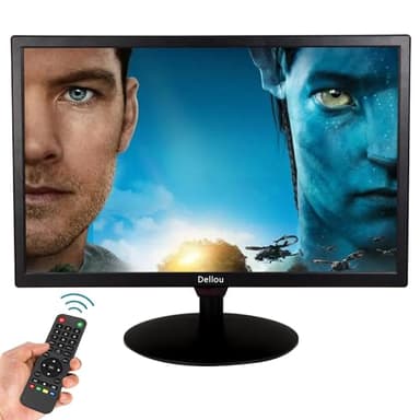 Monitor de cámara de Seguridad CCTV de 24 Pulgadas Soporte de conexión Multifuncional HDMI, AV, BNC, VGA, Terminal de Entrada USB Pantalla de vigilancia Monitor de computadora PC 1920x1080 Full HD