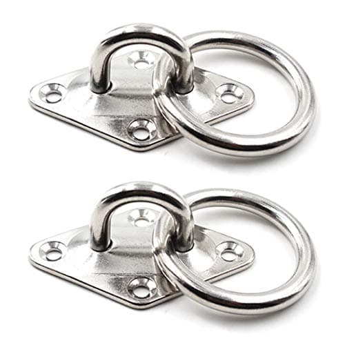 SeeRaphee M8 Anclaje para Montaje en Pared de Techo Ancla Resistente con Anillo de 5/16" 8mm Acero Inoxidable 304 (2 Piezas)