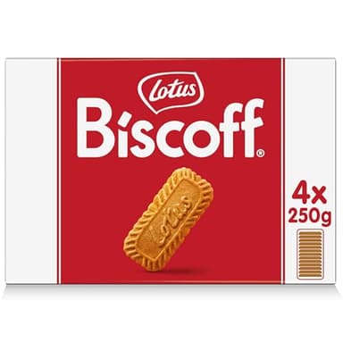 Lotus Biscoff | Galleta Caramelizada | Ingredientes de Origen Natural | Vegano | Sin Colorantes ni Aromas Añadidos | 4 x 250g | 1 kg