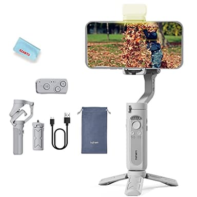hohem iSteady XE Gimbal, Estabilizador Plegable Movil de 3 Ejes Actualizado 2023, iPhone/Android, Modo Inception con un Solo Botón, para Grabación de Video