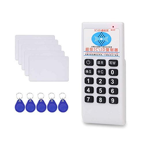 Dongyang RFID IC/ID Lector de Tarjetas Escritor Copiadora Duplicadora + 5pcs Writable 125Khz T5577 Fobs + 5pcs Writable 13.56MHZ Tarjeta UID