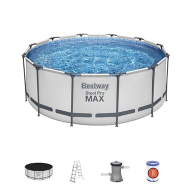Bestway Steel Pro MAX™ 12' x 48"/3.66m x 1.22m Pool Set, Multicolor