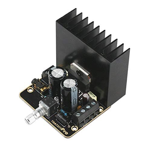 DollaTek 30W + 30W Clase AB Amplificador de Audio para Auto 2.0 de Doble Canal Placa de Amplificador estéreo Dorado de inmersión TDA7377 El Mini DC12V amplifica el módulo