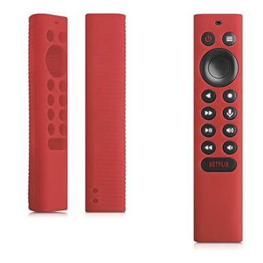 kwmobile Carcasa de Silicona Compatible con Nvidia Shield TV pro/4K HDR Funda Mando a Distancia - Funda de Silicona Control Remoto - Rojo