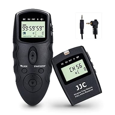JJC Cable de disparador inalámbrico con cable y temporizador para Canon EOS R7 R6 R RP M6 M6 Mark II M5 EOS 200D II 2000D 250D 90D 80D 850D 800D 760D 750D PowerShot G5 X G3 X