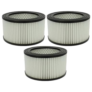 vhbw 3x compatible con Stayer BC1200D, BC1200, BC800 aspirador de ceniza - Filtro HEPA antialérgico