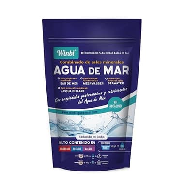 100 LITROS De Agua De Mar Winbi Para Beber. Múltiples Beneficios Al Cuerpo. Agua Marina Con Alto Contenido En Magnesio, Potasio Y Calcio. Sin Sustancias Nocivas