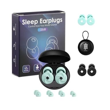 Tapones para oidos, Protección auditiva, tapones de silicona, 4 tallas para cancelar el ruido, menos ruido, diseño para cuidar tus oidos del ruido exterior, dormir mejor, viajar ruido, antiruido.