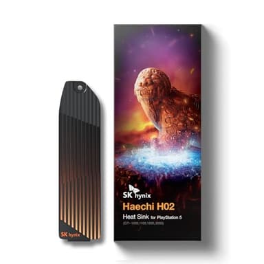 SK hynix Haechi H02 Disipador de Calor SSD M.2 2280 para PS5 CFI-1000/1100/1200/2000/7000 | Heatsink Compatible con SK hynix P41 SSD