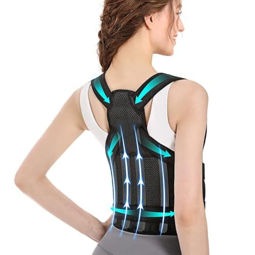 BKEPDY Corrector Postura Espalda Ajustable Transpirable Corrector de Espalda Faja Lumbar Hombre Mujer Postura Espalda Corrector Espalda Recta para Alivio Del Dolor de Cervicales y Espalda