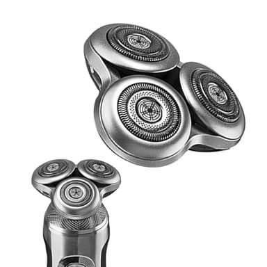 Cabezal de afeitado de recambio completo para los cabezales de afeitado Philips Norel*o Serie 9000, modelo SH98.La hebilla de la rueda metálica y las cuchillas de precisión de doble capa mejoradas
