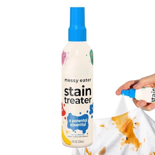 Spray Quitamanchas, 120 ml Quitamanchas Ropa, Quitamanchas para Ropa, Limpiador de Manchas Messy Eater, Quitamanchas de Aceite para Textiles, Spray Quitamanchas para Seguridad Infantil (1 Pieza)