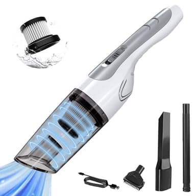 FSZBWL Aspiradora de Mano, aspiradora de Mini Coche con Diferentes cepillos, aspiradora inalámbrica para sofás, automóviles, hogares, oficinas