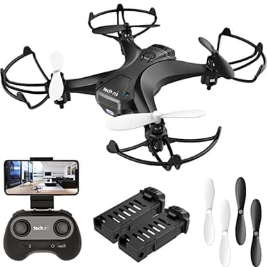Mini Drone con Cámara, App WiFi Modo sin Cabeza, Despegue con Una Tecla y Aterrizaje por Gravedad RTF, Drone con Dos Baterías, Apto para Principiantes y Niños (Z12W)