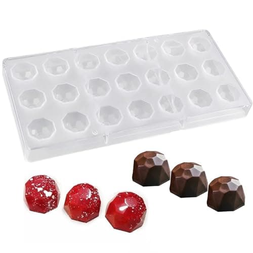 1 Pieza Molde Bombones, Moldes de Plástico para Caramelos, Moldes de Chocolate de Policarbonato, Molde para Bombones de Chocolate, para Pastelería, Caramelos