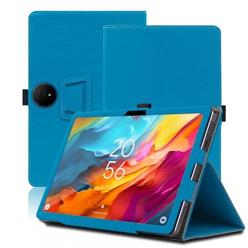 Funda para TCL NXTPAPER 14 14.3 Pulgadas, TCL NXTPAPER 14 Tablet Funda, Funda Protectora Plegable con Soporte para Lápiz y Correa para la Muñeca, Protección Total. (Azul Claro)