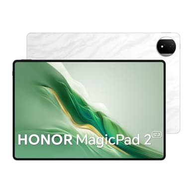 HONOR MagicPad 2, 12,3 Pulgadas a 144 Hz, Pantalla OLED, Tableta WiFi 12 GB/256 GB, batería de 10050 mAh con Carga rápida 66 W, Nivel PC de IA, Octa - núcleo con Snapdragon 8s Gen 3, Moonlight White