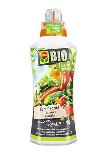 COMPO Fertilizante para todo tipo de frutas y verduras, Fertilizante líquido natural, 1 litro