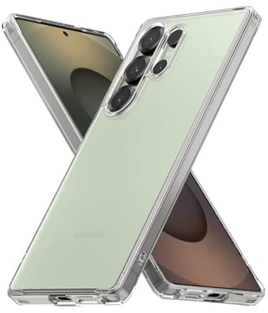 Ringke Fusion Compatible con Funda Samsung Galaxy S25 Ultra, Anti Huella Dactilar Acabado Mate Agarre Cómodo, Carcasa Transparente Helada con Agujeros para Cuerda - Matte Clear