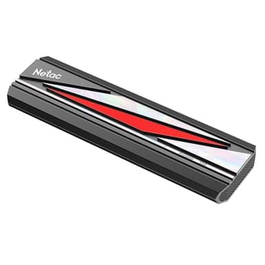 Netac Disco Duro Externo SSD portátil de 512 GB, 512 GB, hasta 2000 MB/s, USB 3.2, Gen2X2, NVMe SSD Externo, Ultra bajo Consumo de energía para MacBook/Pro/OTG teléfonos/portátiles