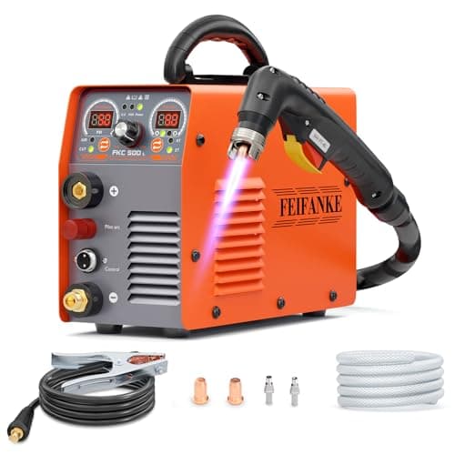 FEIFANKE 230V 50A Cortador De Plasma Antorcha De Corte Sin Contacto De Baja Frecuencia IGBT 2T/4T con Retroceso por Soplado Para Cortar Acero Inoxidable Aluminio Y Cobre Espesor Máximo De Corte 25mm