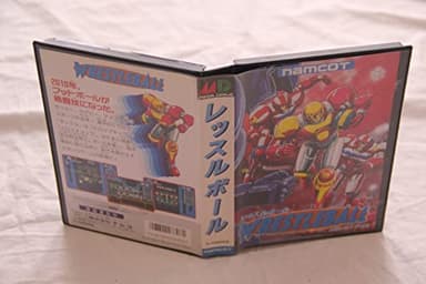 WRESTLE BALL SEGA Mega Drive Japan Original with Manual Game + Reg Card G-4103