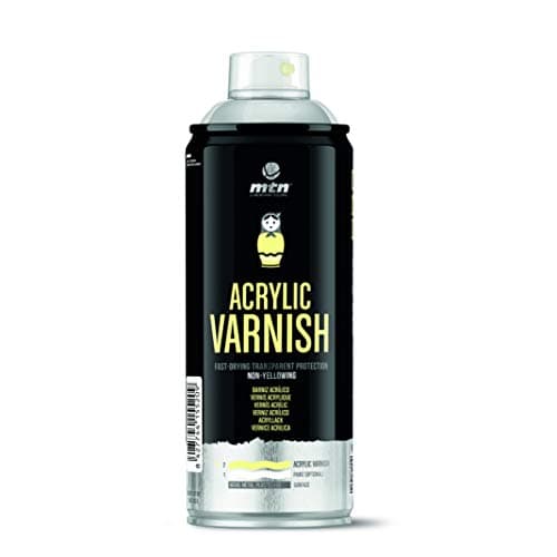 Montana Colors Barniz Acrílico - Brillante Spray, Transparente Brillo, el embalaje puede variar