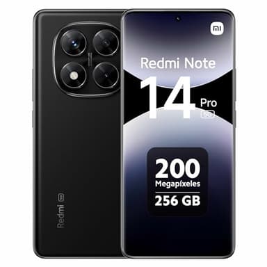 Xiaomi Redmi Note 14 Pro, Smartphone 5G, 6.67 Pulgadas, 8GB RAM, 256 GB, Dual SIM, Negro