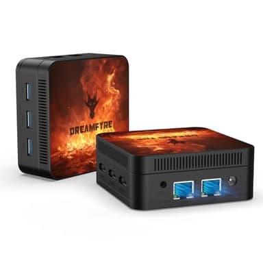 Mini PC Alder Lake-N95 (hasta 3,4 GHz) 4 núcleos 4 subprocesos Mini ordenador 8GB DDR5 256GB SSD Mini escritorio Computer Soporte para tres monitores/USB 3.0/ WiFf 5/Gigabit Ethernet Puerto/Bluetooth