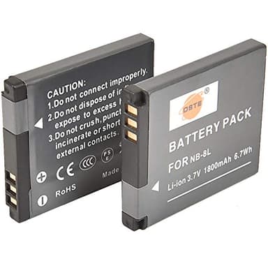 DSTE - Baterías para cámaras Canon PowerShot A2200, A3000 IS, A3100 IS, A3200 IS, A3300 IS (ion de litio, 2 unidades)